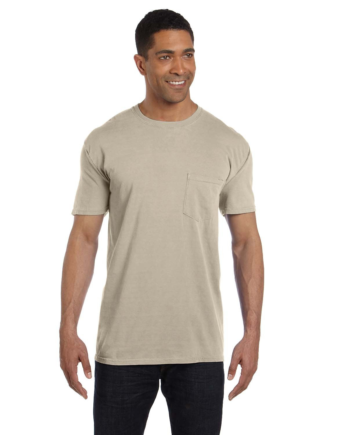 Comfort Colors® Adult Heavyweight RS Pocket T-Shirt - Sandstone