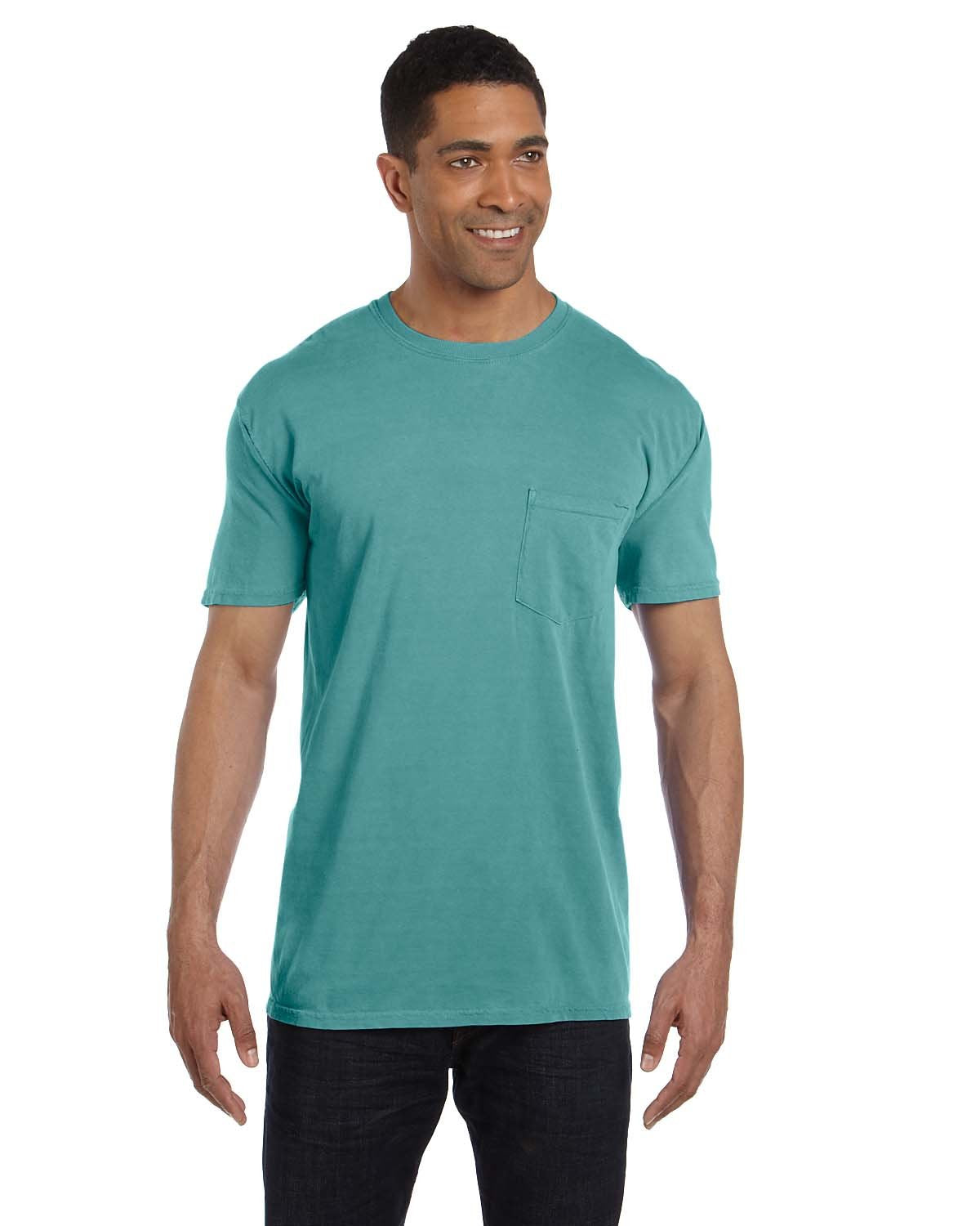 Comfort Colors® Adult Heavyweight RS Pocket T-Shirt - Seafoam