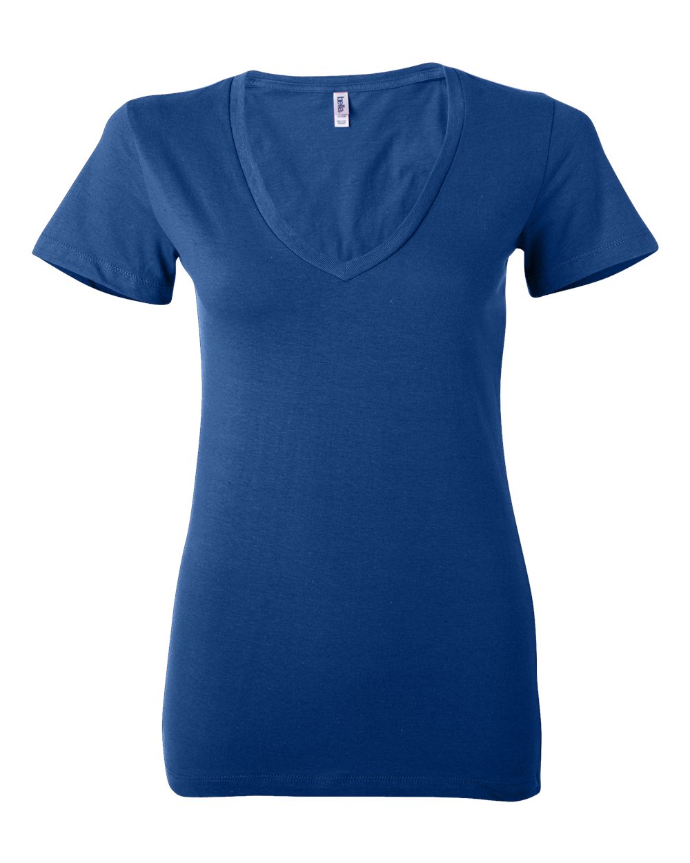 BELLA + CANVAS Ladies' Jersey Short-Sleeve Deep V-Neck T-Shirt - True Royal