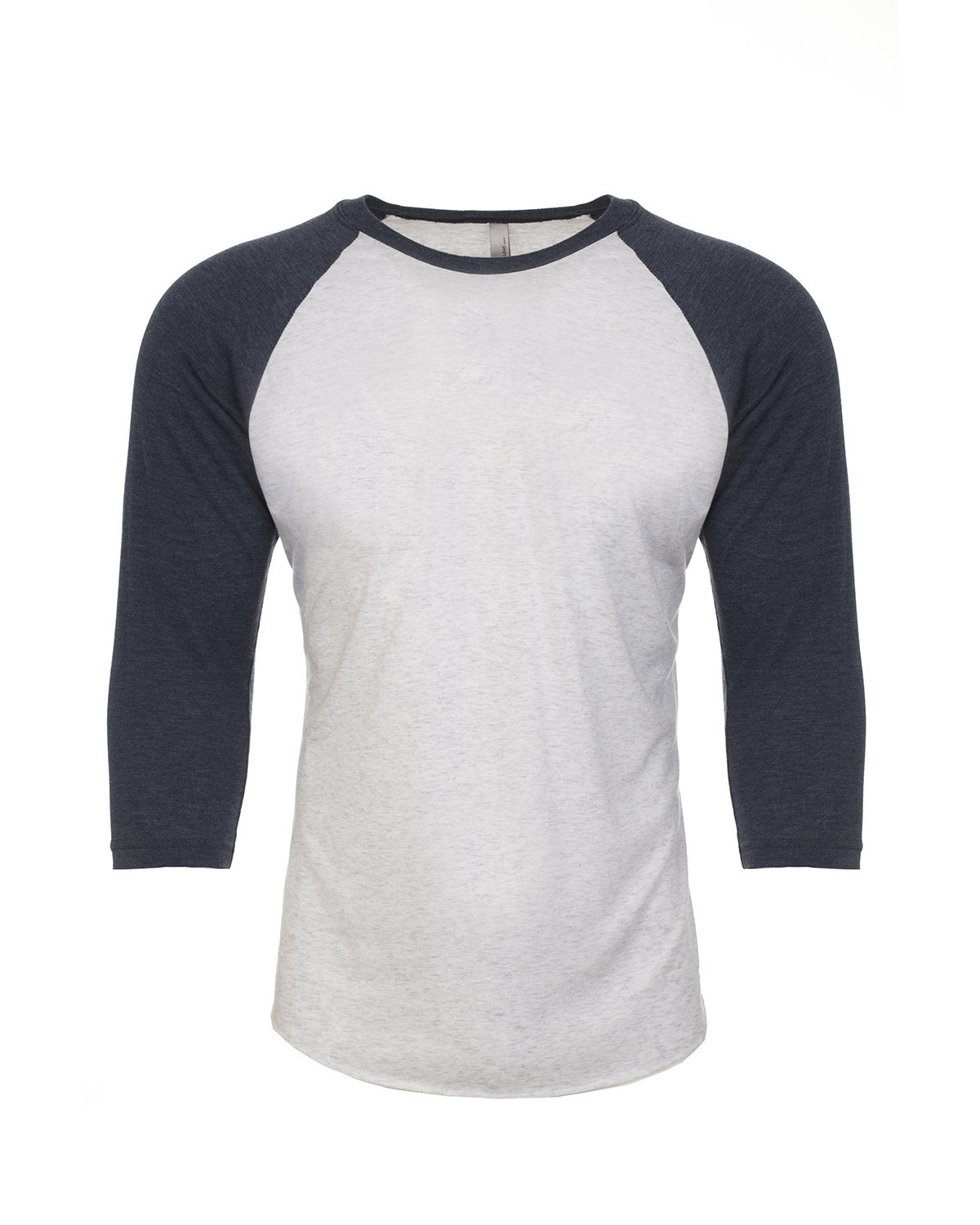 Next Level Apparel Unisex Triblend Three-Quarter Sleeve Raglan - Ind/hthr White