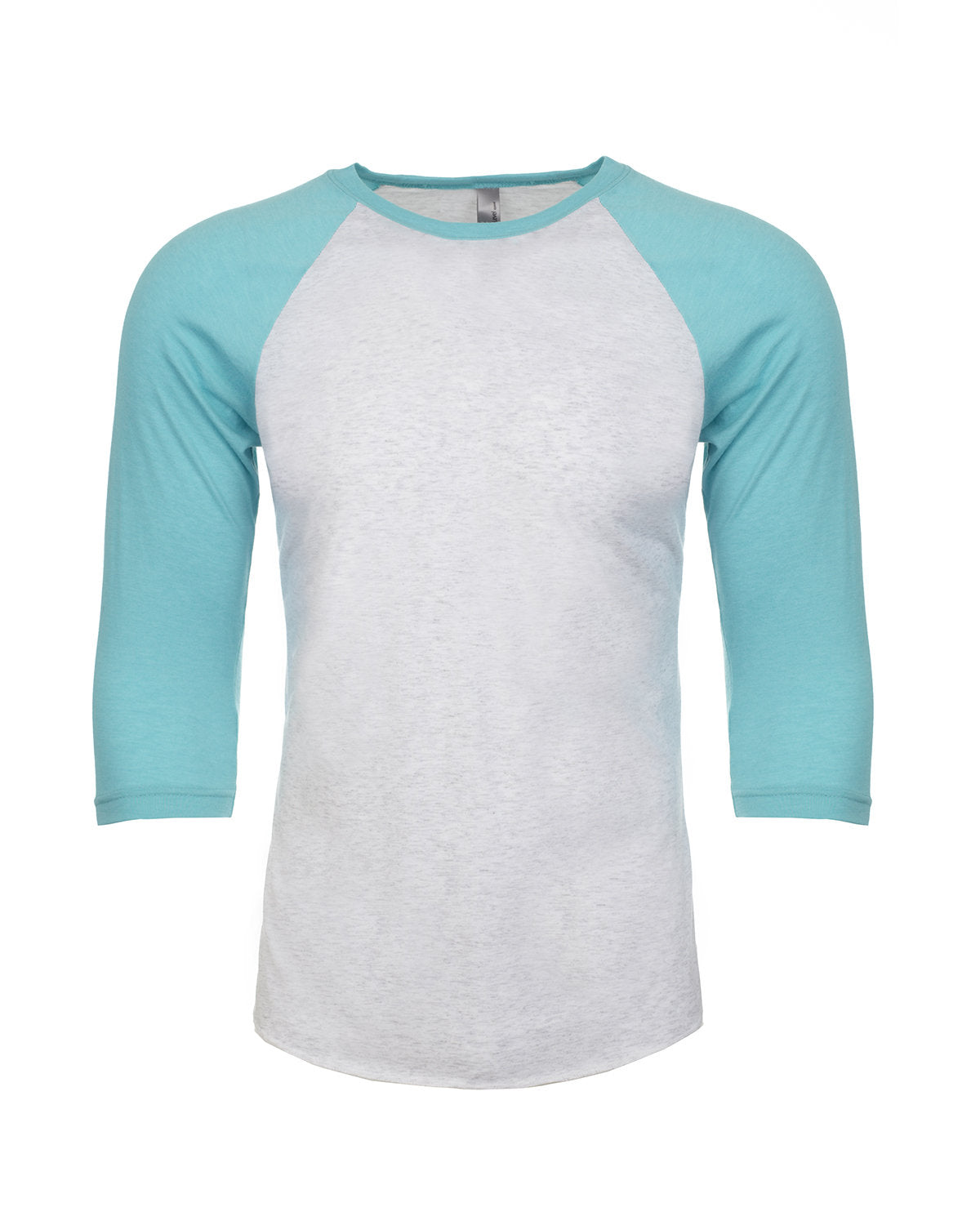 Next Level Apparel Unisex Triblend Three-Quarter Sleeve Raglan - T Blue/hthr Wht