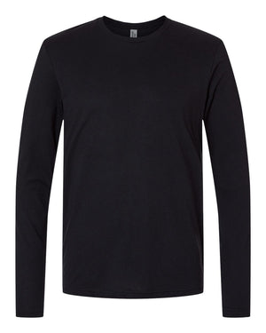 Next Level Men's Triblend Long-Sleeve Crew - Black