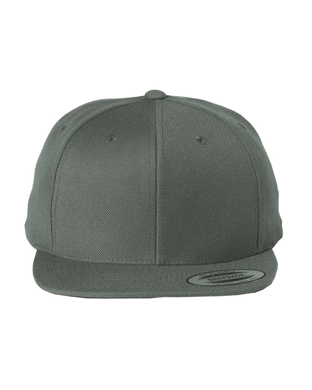 YP Classics Adult Structured Flat Visor Classic Snapback Cap - Dark Grey