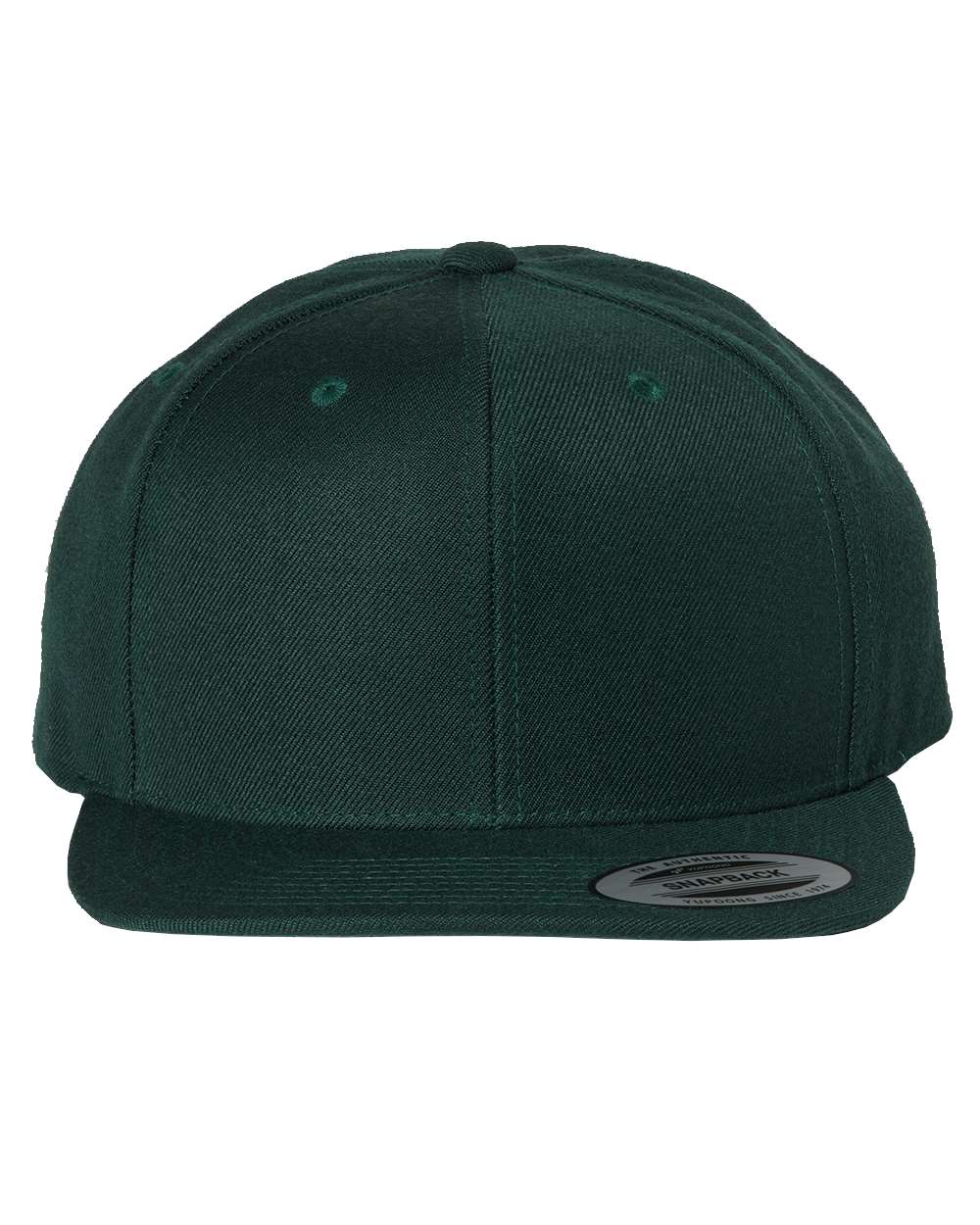 YP Classics Adult Structured Flat Visor Classic Snapback Cap - Spruce