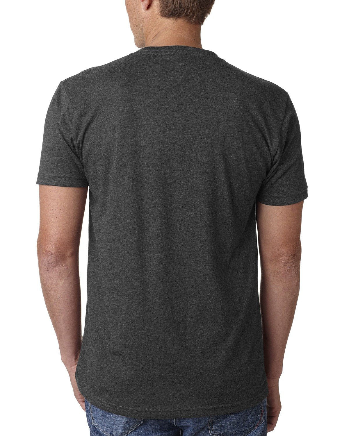 Next Level Apparel Men's CVC V-Neck T-Shirt - Back