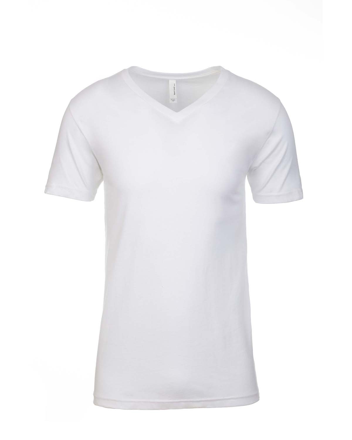 Next Level Apparel Men's CVC V-Neck T-Shirt - White