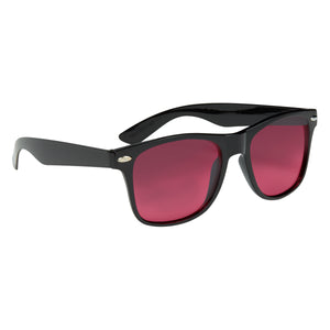 Ocean Gradient Malibu Sunglasses - Black With Red