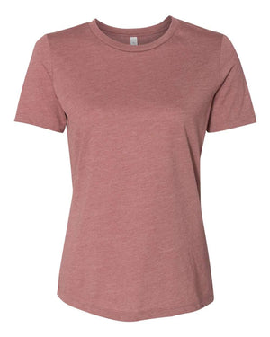 BELLA + CANVAS Ladies' Relaxed Heather CVC Short-Sleeve T-Shirt - Heather Mauve