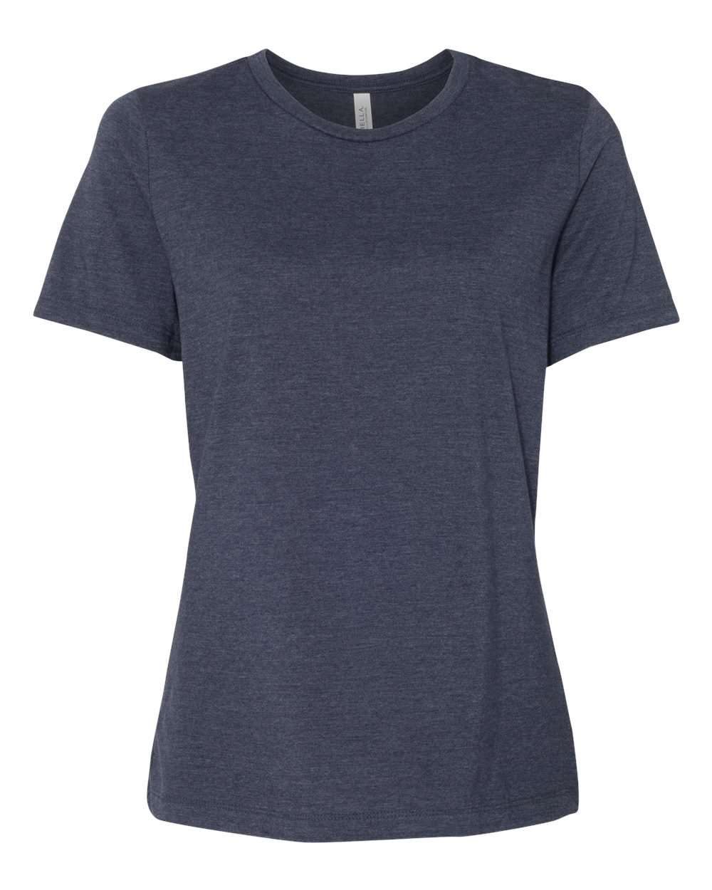 BELLA + CANVAS Ladies' Relaxed Heather CVC Short-Sleeve T-Shirt - Heather Navy