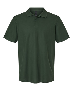Gildan Men's Softstyle Double Pique Polo - Forest Green