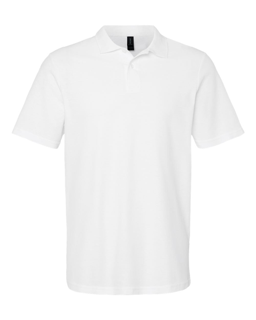 Gildan Men's Softstyle Double Pique Polo - White