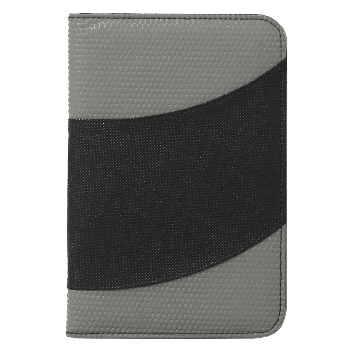 Non-Woven 5" x 7" Bubble Padfolio - Fsc Gray With Black