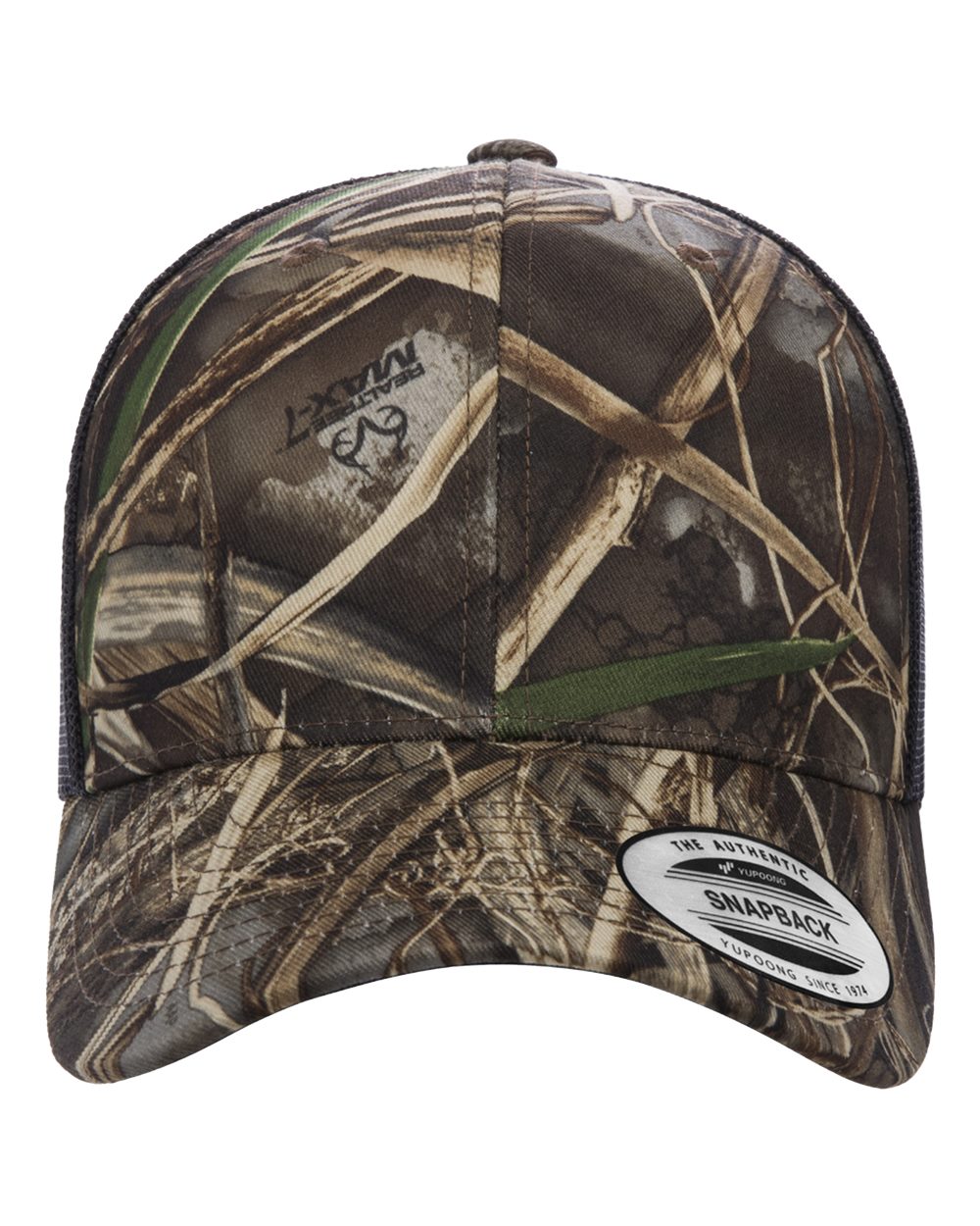 YP Classics Adult Retro Trucker Cap - Realtree Max7/ Brown