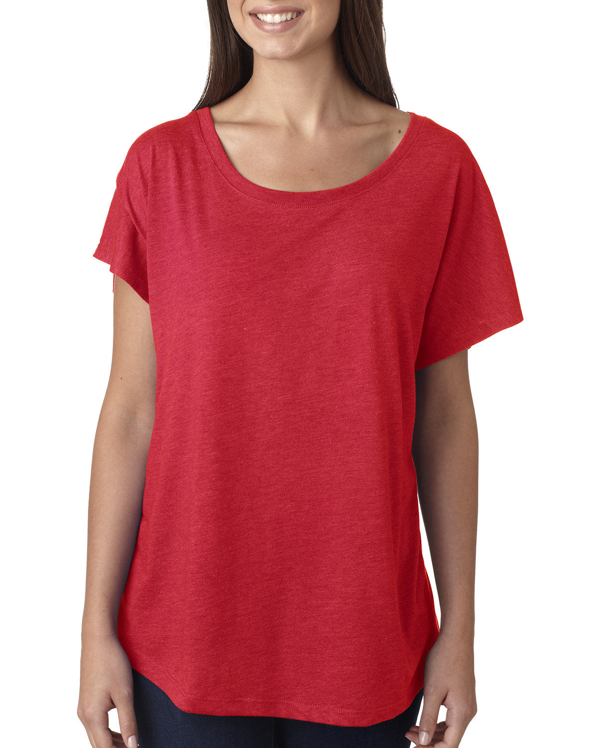 Next Level Apparel Ladies' Triblend Dolman T-Shirt - Front