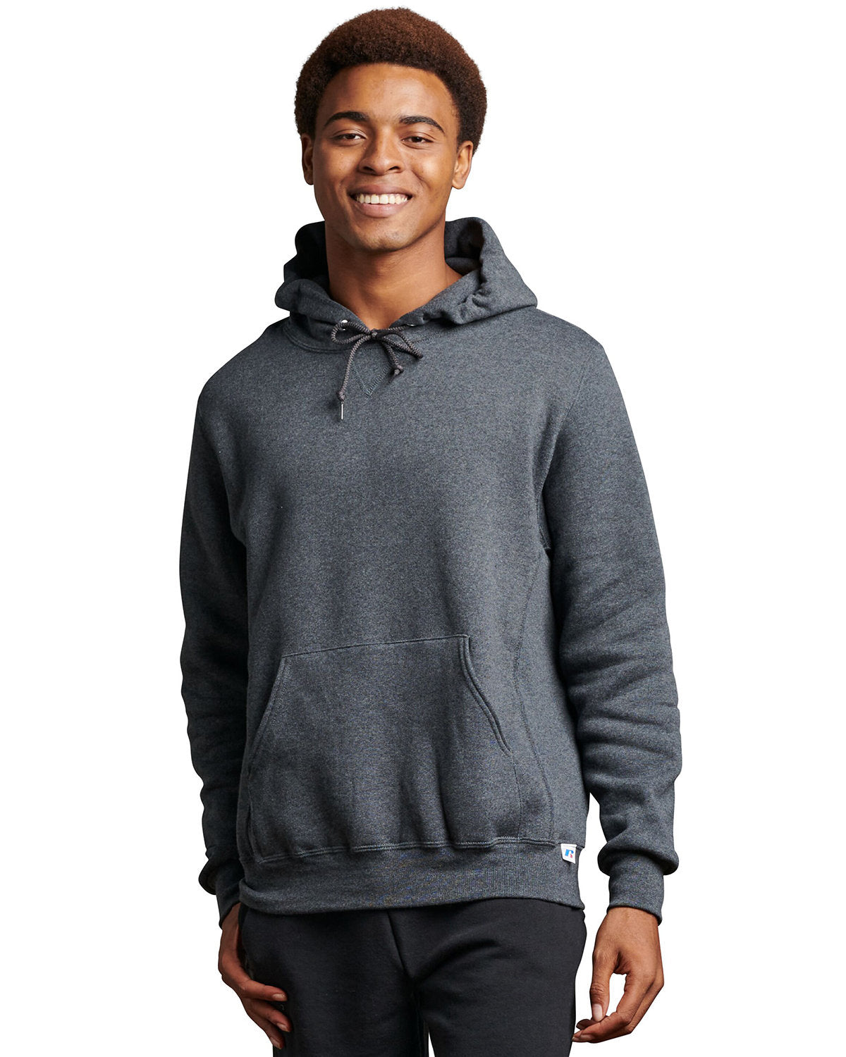 Russell Athletic Unisex Dri-Power® Hooded Sweatshirt - Black Heather