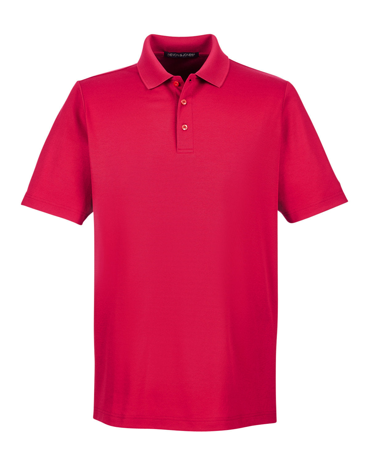 CrownLux Performance™ Men's Plaited Polo - Red