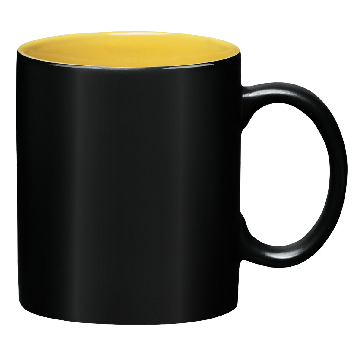 11 Oz. Aztec Mug - Black With Yellow