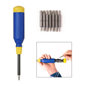MegaPro 15-In-1 Multi-Bit Screwdriver - Blue With Yellow