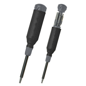 MegaPro Hex 15-In-1 Multi-Bit Screwdriver - Black With Gray