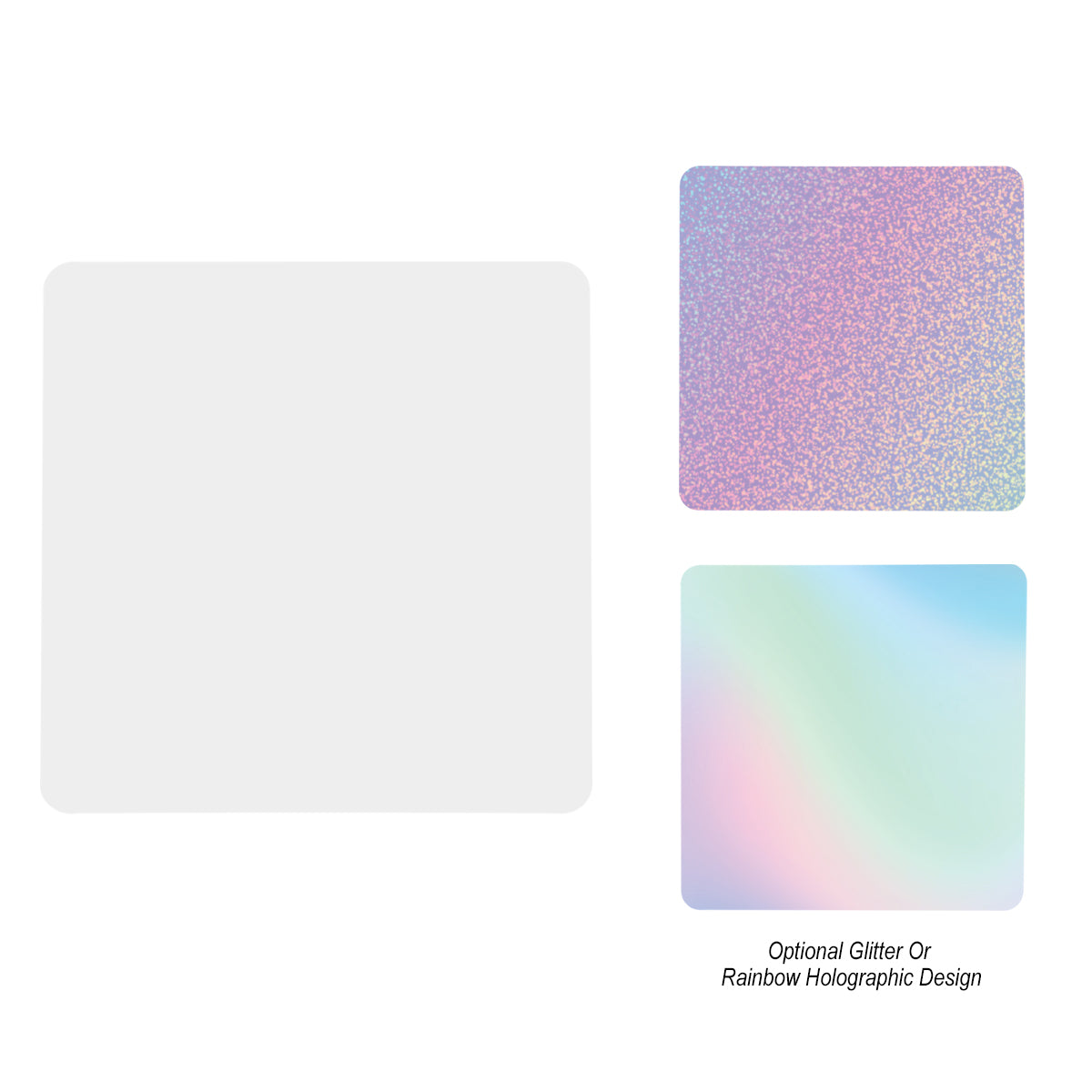Acrylic Coaster - Square - White