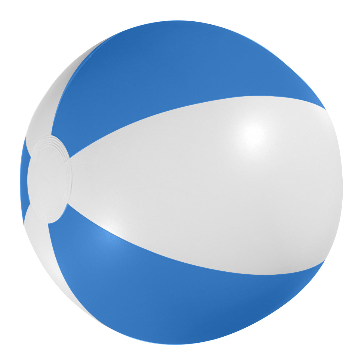16" Beach Ball - White With Blue