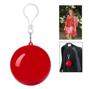 Poncho Ball Key Chain - Red