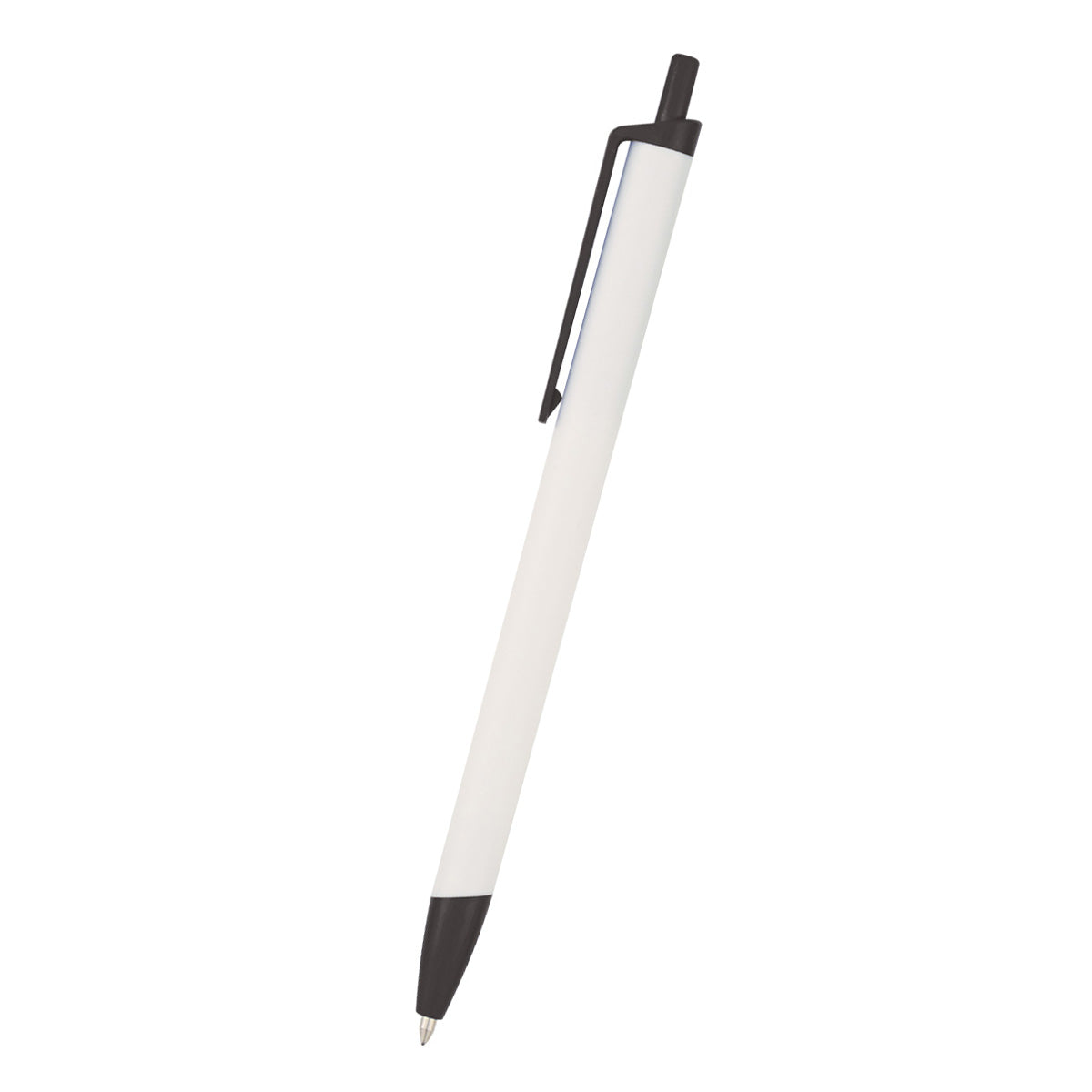 Slim Click Pen - White With Black