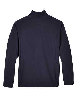 North End Ladies' Three-Layer Fleece Bonded Performance Soft Shell Jacket - Back