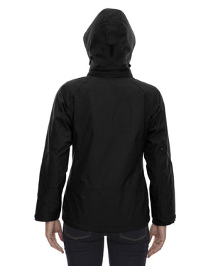 North End Ladies' Caprice 3-in-1 Jacket with Soft Shell Liner - Back