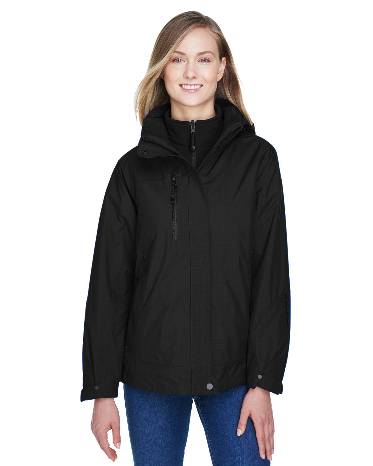 North End Ladies' Caprice 3-in-1 Jacket with Soft Shell Liner - Front
