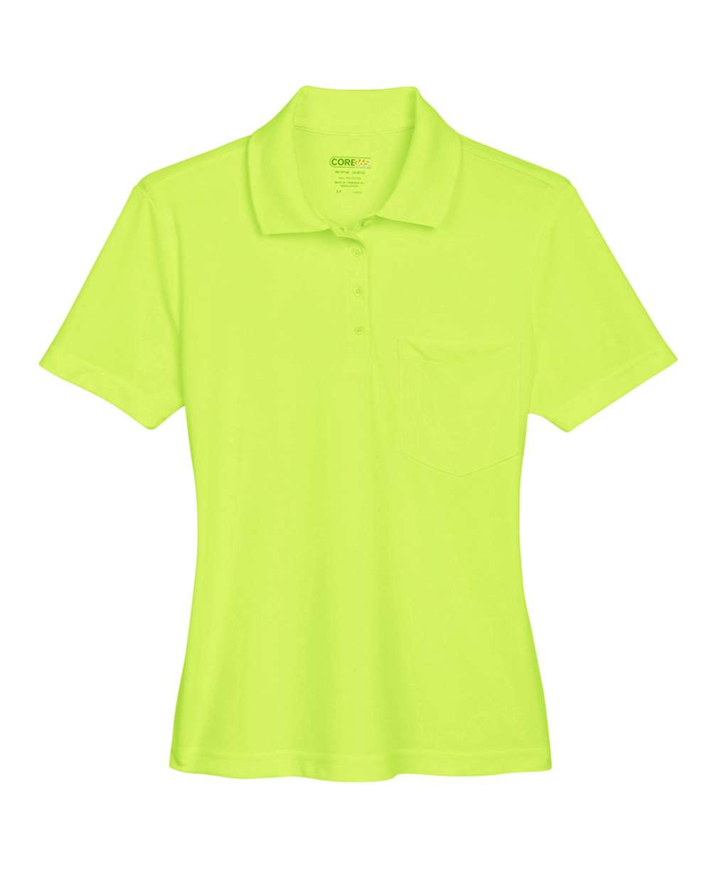 CORE365 Origin Performance Pique Polo with Pocket - Women's - Safety Yellow