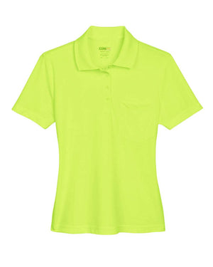 CORE365 Origin Performance Pique Polo with Pocket - Women's - Safety Yellow