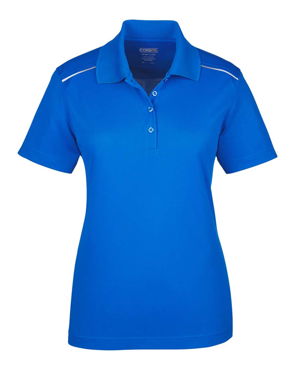 CORE365 Origin Performance Pique Polo Reflective Piping - Women's - True Royal