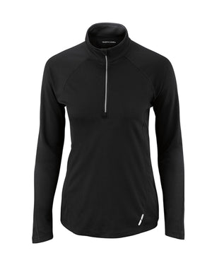 North End Ladies' Radar Quarter-Zip Performance Long-Sleeve Top - Black