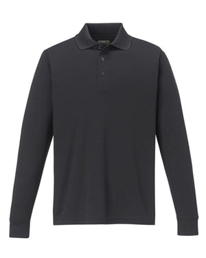 Men's Tall Pinnacle Performance Long-Sleeve Piqué Polo - Carbon