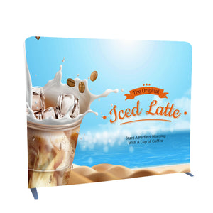 8'W x 8'H EuroFit Straight Wall Display Kit, with Full Color Graphics Double Sided - Full Color
