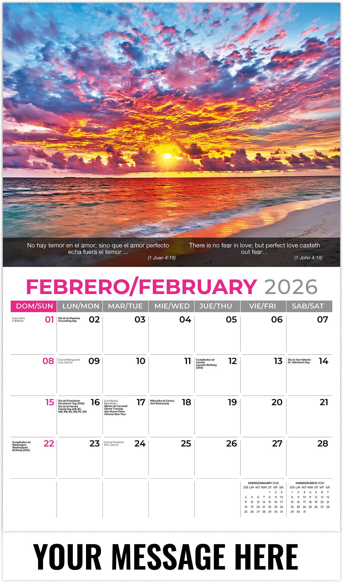 Faith Passages (Bilingual) - 2026 Promotional Calendar