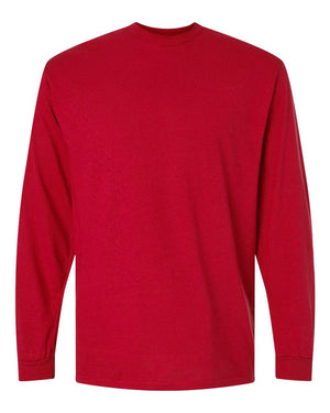 Gildan Adult 50/50 Long-Sleeve T-Shirt - Red