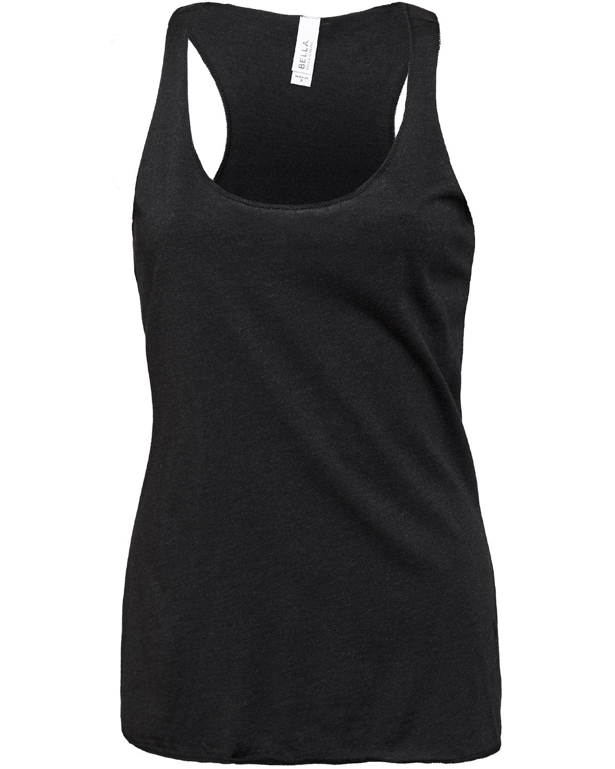 BELLA + CANVAS Ladies' Triblend Racerback Tank - Black Heather Triblend