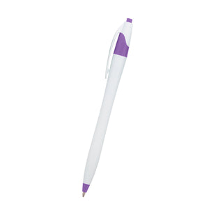 Dart Pen - White With Purple