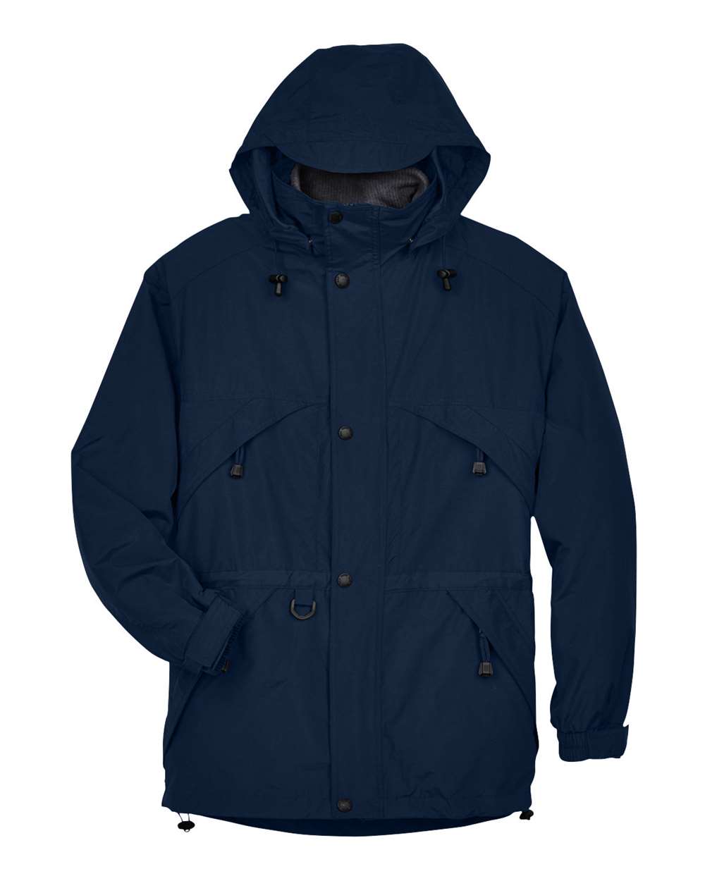 North End Adult 3-in-1 Parka with Dobby Trim - Midnight Navy