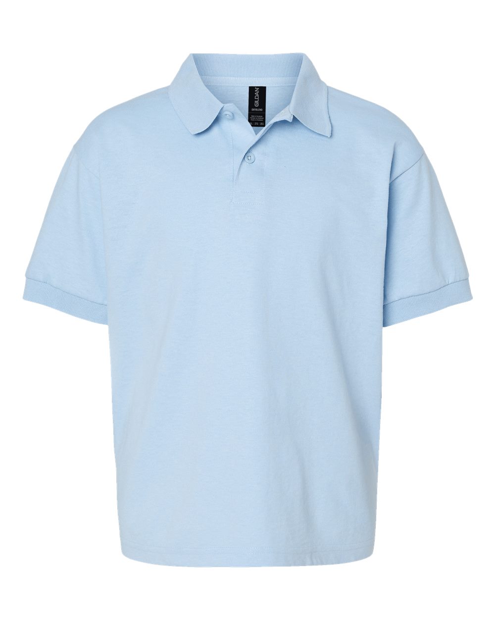 Gildan Youth Jersey Polo - Light Blue