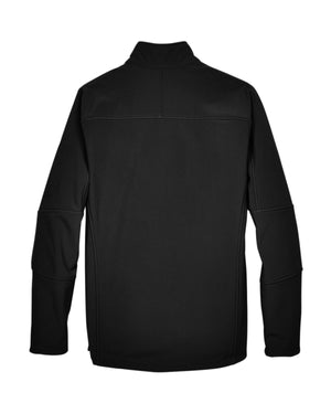 North End Men's Three-Layer Fleece Bonded Soft Shell Technical Jacket - Back