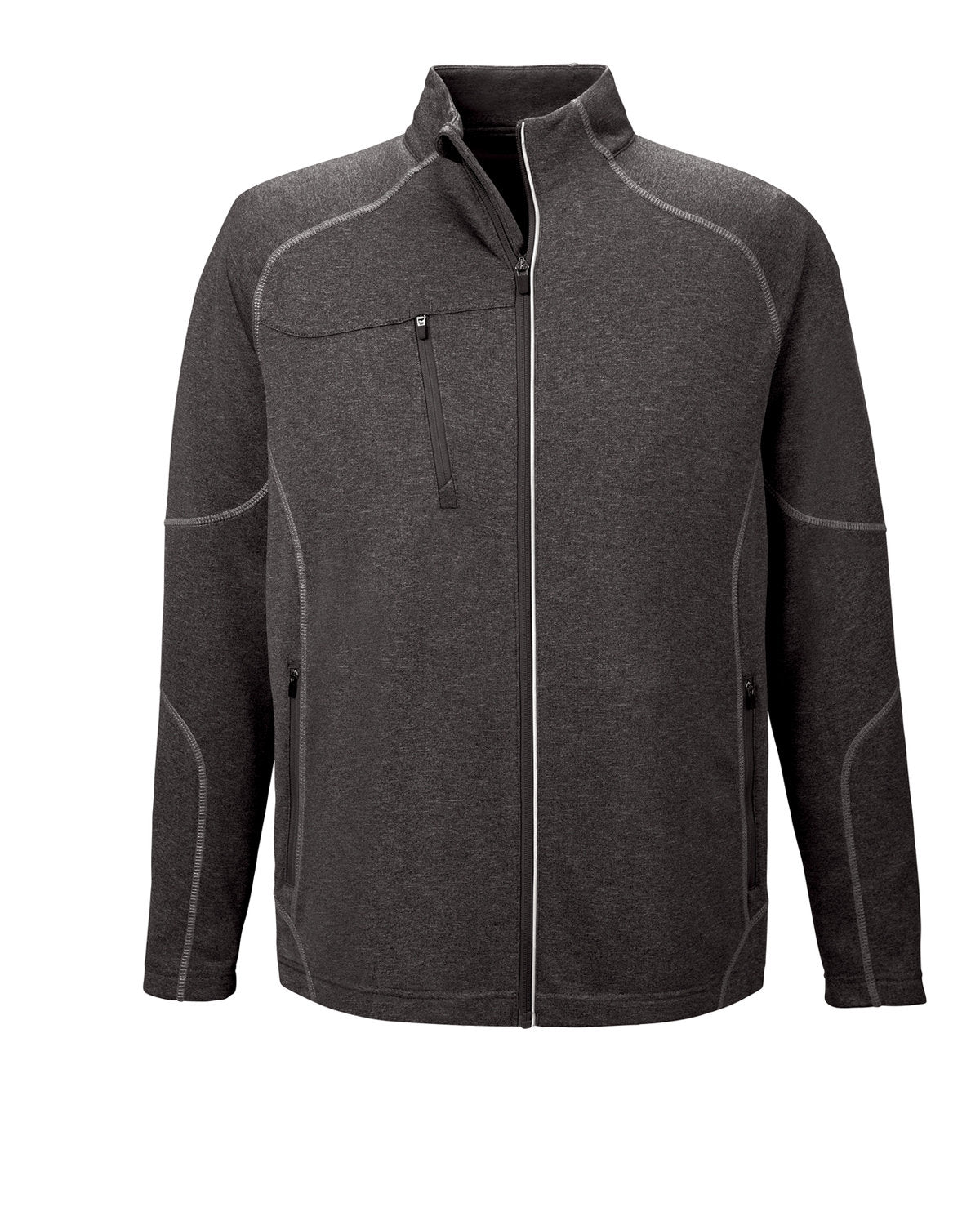 North End Men's Gravity Performance Fleece Jacket - Carbon Heather