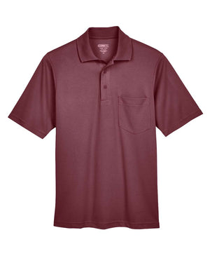 CORE365 Origin Performance Pique Polo with Pocket - Men's - Burgundy