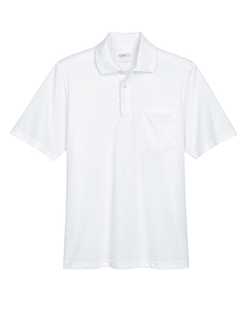 CORE365 Origin Performance Pique Polo with Pocket - Men's - White