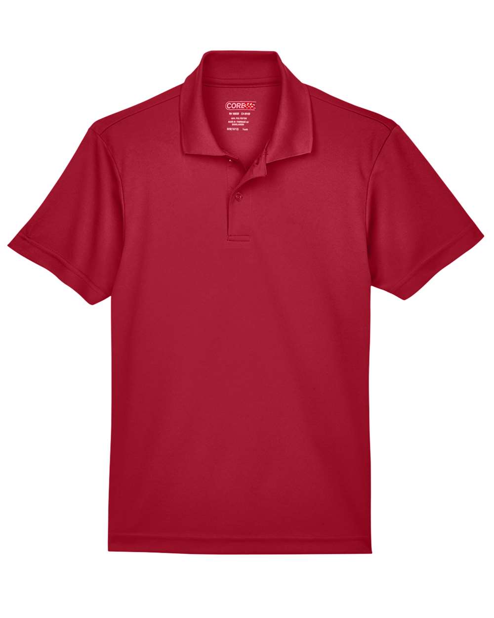 CORE365 Youth Origin Performance Piqué Polo - Classic Red