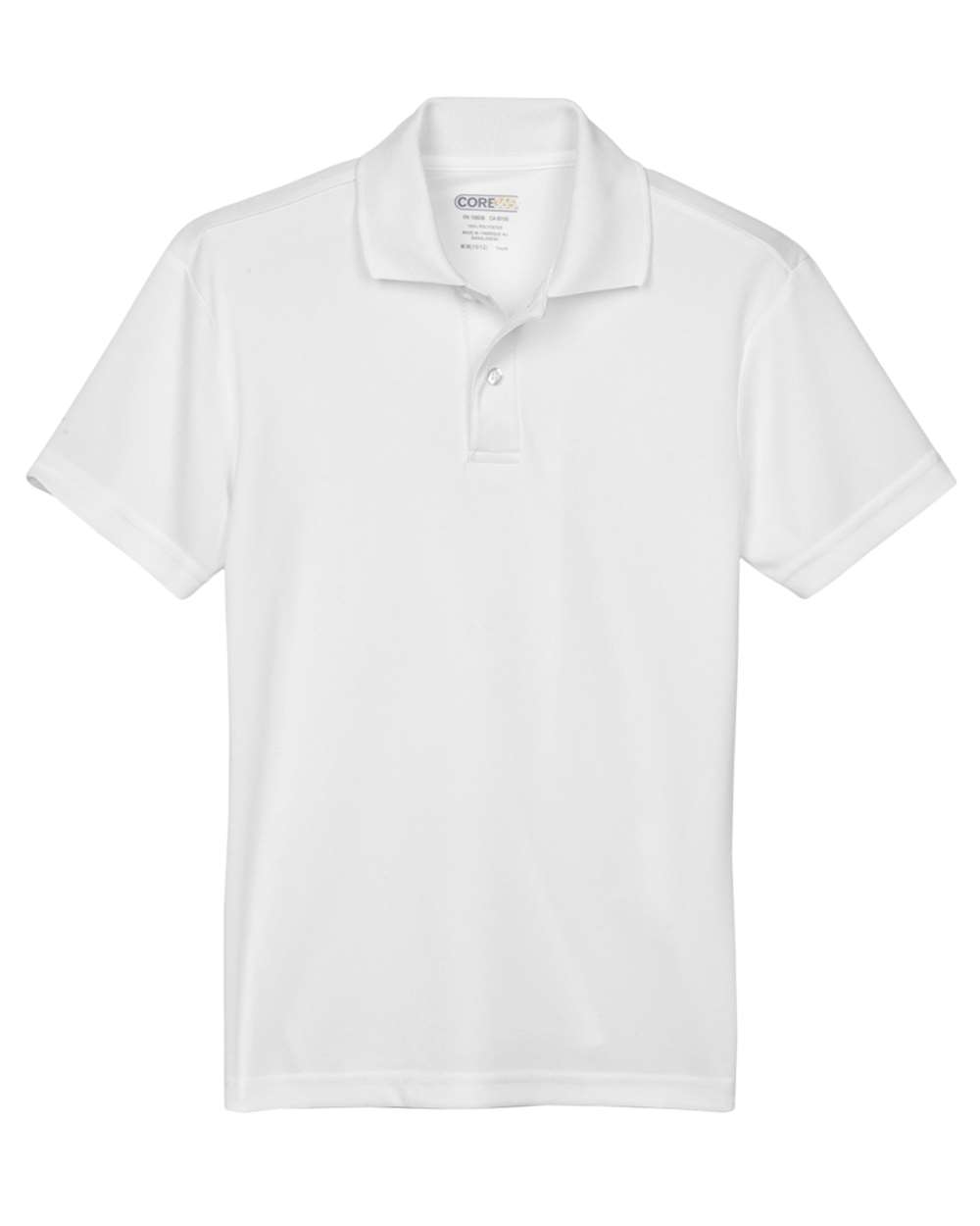 CORE365 Youth Origin Performance Piqué Polo - White
