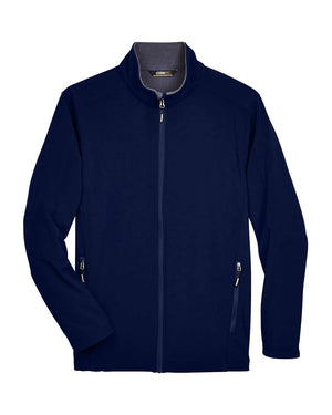 CORE365 Men's Tall Cruise Two-Layer Fleece Bonded Soft Shell Jacket - Classic Navy