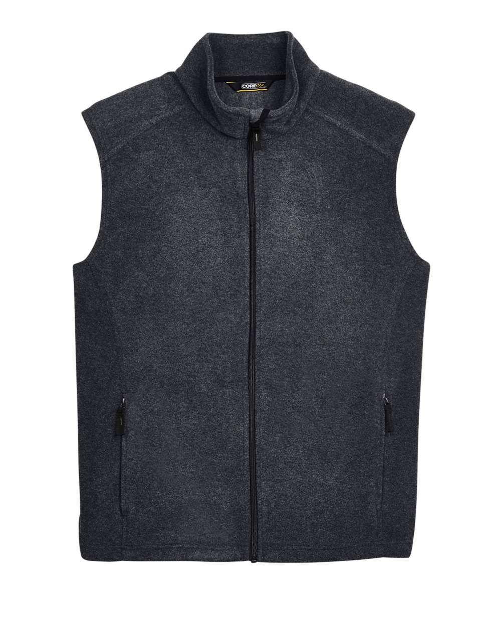 CORE365 Men's Journey Fleece Vest - Heather Charcoal